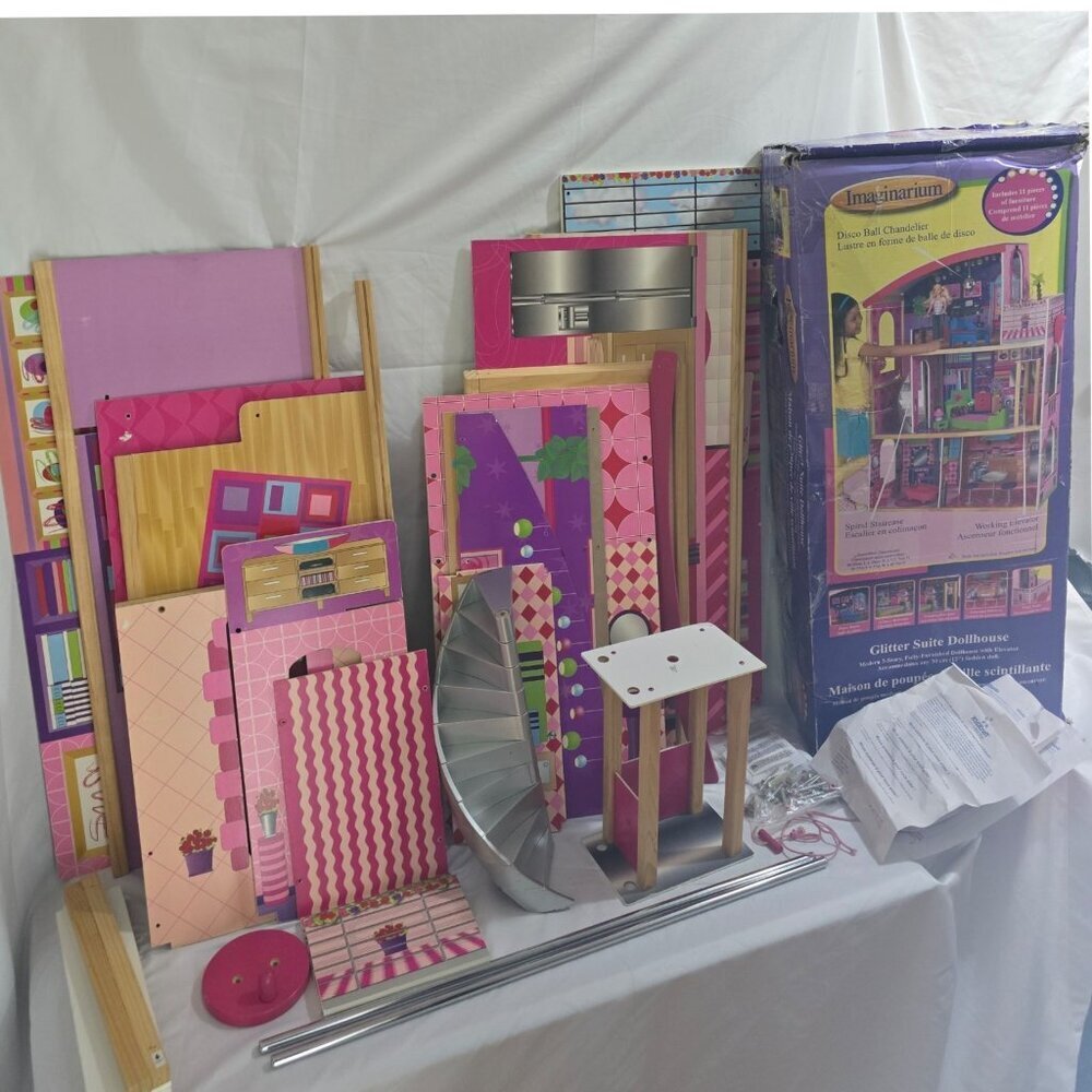2007 Imaginarium Glitter Suite Doll House Toys R Us- Flaws- Some Missing Parts